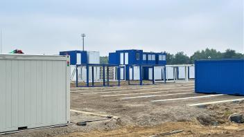 Upahl Container Flüchtlinge