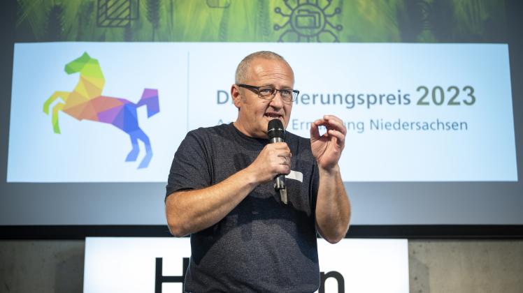 Jens Varnskühler, Gründer von seedalive bei der Verleihung des Digitalisierungspreises