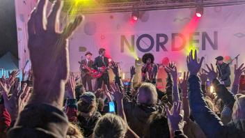 Michelle David & The True Tones sorgten am Sonnabend für Begeisterung beim Norden-Festival.