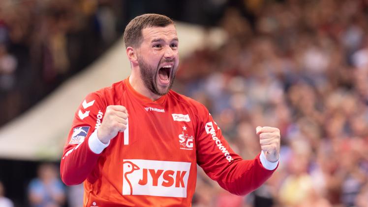 Handball Bundesliga Saison 2023/24 - SG Flensburg-Handewitt gegen THW Kiel.  - Benjamin Buric - 07.09..2023 - Foto Marcus Dewanger