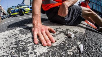 August 24, 2023, Munich, Bavaria, Germany: Promising the make Munich the Ã¢â‚¬oeHochburgÃ¢â‚¬Â for their protests, the 