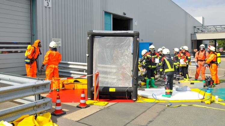 Übung Feuerwehr Engter Heytex