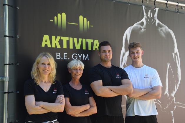 Das Aktivita-Team des Fitnessstudios (von links): Marita Lorenz-Ruthenberg, Irmgard Wilmering, Marc Stockhausen und Felix Ruthenberg.