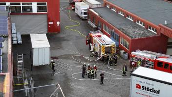 Feuerwehrübung bei Stöckel in Bippen