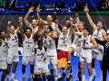 Historischer Moment: Die deutschen Basketballer jubeln nach dem WM-Triumph.