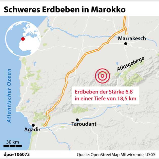 Schweres Erdbeben in Marokko (09.09.2023) Schweres Erdbeben in Marokko (09.09.2023)