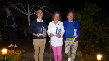 v.l.Die Clubmeister Melvin Ellersiek, Silke Benning, MichaelWesselmann