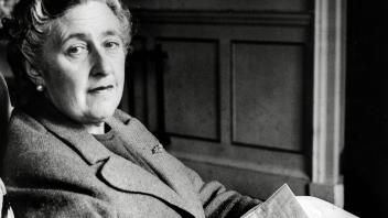 English crime mystery writer Agatha Christie at her home, Greenway House, Devon, England, 1946 / File Reference 34145-4
