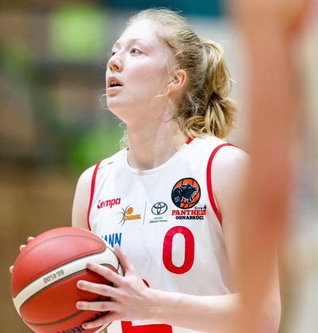 Frieda Bühner von den GiroLive-Panthers Osnabrück. Frieda Bühner von den GiroLive-Panthers Osnabrück.