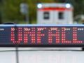 Melle, Deutschland 02. September 2023: Ein Einsatzfahrzeug, Streifenwagen, der Polizei steht mit dem Schriftzug Unfall i