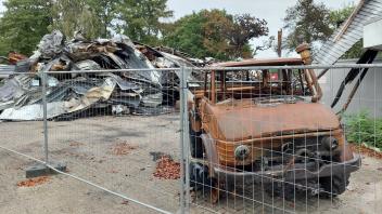 Gewerbehalle in Aschendorf abgebrannt