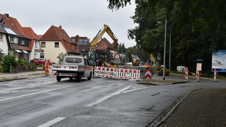 Die Sperrung besteht bereits beim ersten Bauabschnitt bei der Ziegelwiese.