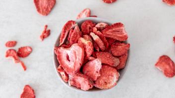 Gefriergetrocknete Erdbeeren