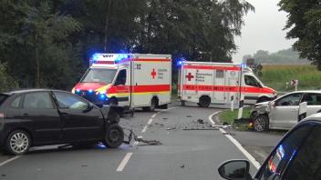 Bersenbrück, Bersenbrück: Unfall auf der Bokeler Straße; Foto: NWM-TV