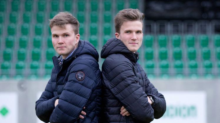 Roedinghausen Deutschland 08 02 2019 Regionalliga West 2018 2019 Fototermin Lukas und Fabian K