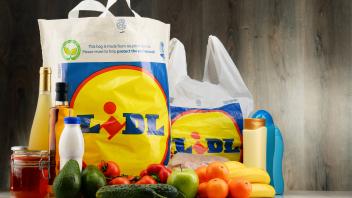 Lidl shopping bags and grocery products Lidl is a German discount supermarket chain, based in Neckarsulm, Germany, that