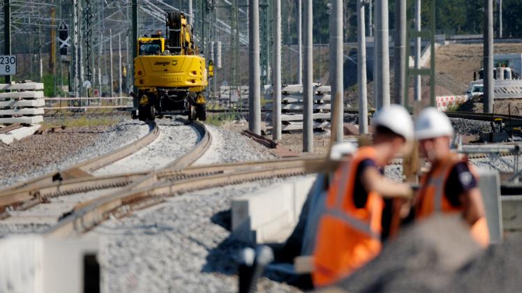 Bauarbeiten am Bahnknoten