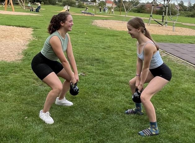 Kettlebells sind in der Sportbox ebenfalls drin. Kettlebells sind in der Sportbox ebenfalls drin.