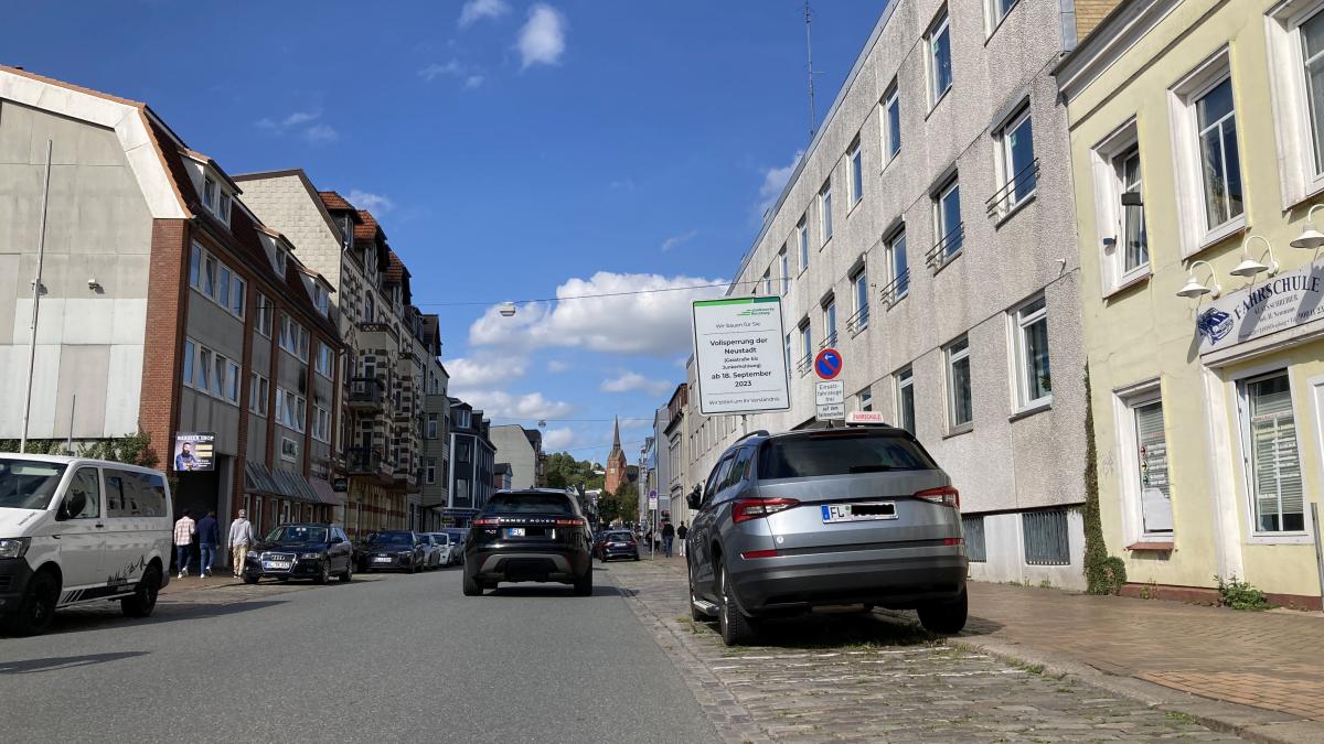 Straße Neustadt in Flensburg bis Ende 2023 voll gesperrt SHZ