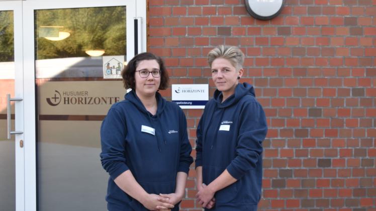 Sabrina Reichardt, Einrichtungsleitung (l.) und Susan Konrad, Bereichsleitung (r.) 