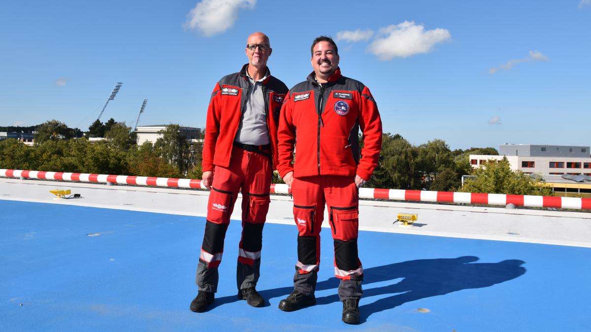 In zehn Minuten vom Hubschrauber in das Notfallzentrum Rostock NNN