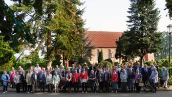 Mehr als 60 Menschen waren der Einladung der Kirchengemeinde Hasbergen gefolgt. Goldenes Konfirmationsjubiläum 2023