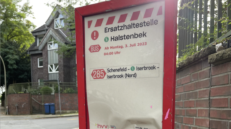 285 ersatzbushaltestelle