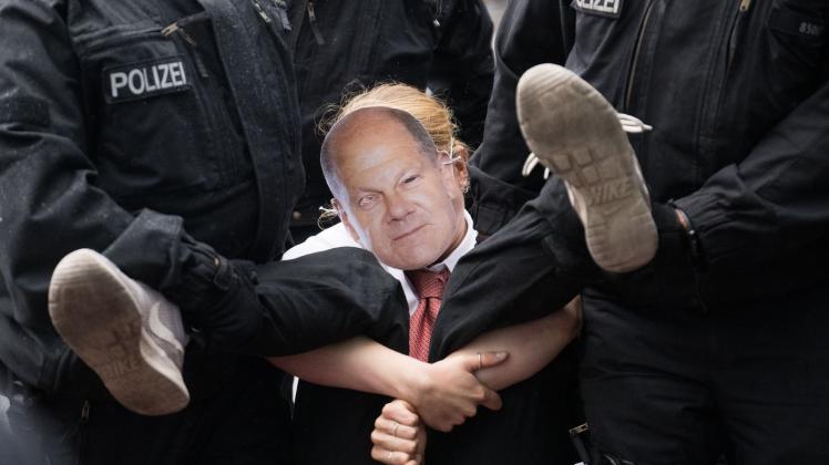 Protestmarsch Letzte Generation Berlin
