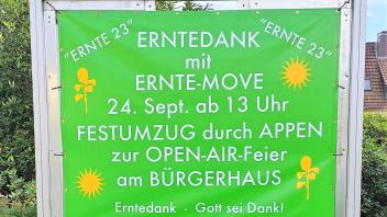 Am 24. September findet der Ernte-Move in Appen statt. 