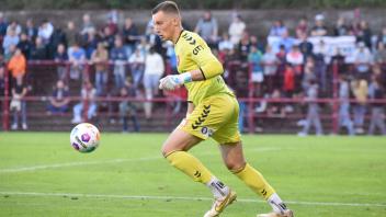 Fußball, Saison 2023/24, Regionalliga Nord, Eimsbütteler TV - SC Weiche Flensburg 08, Sportpark Eimsbüttel Stadion (Hamb
