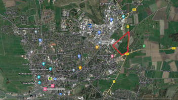 An der B5, B201 und dem Engelsburger Weg könnte der Krankenhausneubau in Husum entstehen Klinikum Nordfriesland