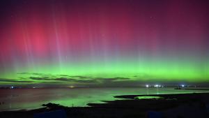 Gefühlt wie in Norwegen: In Stein an der Ostsee waren starke Polarlichter zu sehen.