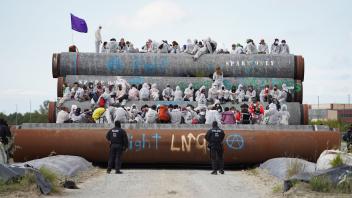 Protest gegen LNG-Terminal auf Rügen