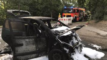 Fahrzeugbrand A-Klasse Mercedes