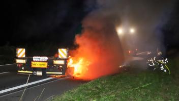Unfall A23 Schwertransporter