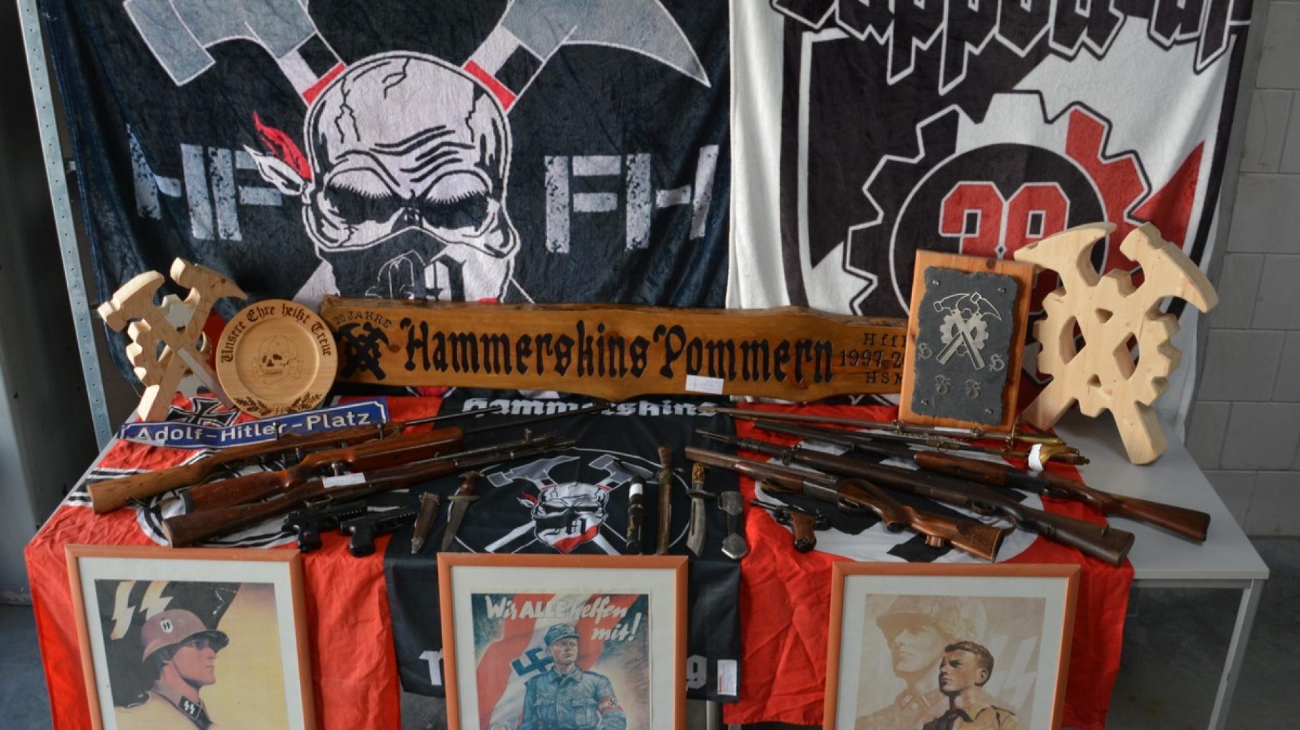 Razzia gegen „Hammerskins“: Polizei ermittelt gegen Waffenbesitzer