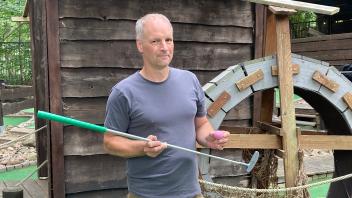 Gibt seine Minigolf-Anlage in Schwerin nach fast 20 Jahren auf: Michael Mathy.