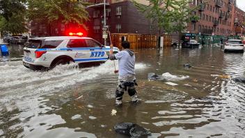 Heftiger Regen in New York