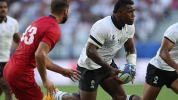 Fiji s Josua Tuisova during the Rugby World Cup Pool C match between Fiji and Georgia at the Stade de Bordeaux in Bordea