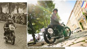 Mehr als 40.000 Motorsportfans jubeln Anfang der 1950er-Jahre den Siegern beim legendären Paffenteichrennen zu. Steffen Heinrich aus  Schwerin baute sich eine  der alten Maschinen auf. Mit seiner NU ist er auf Spurensuche. 