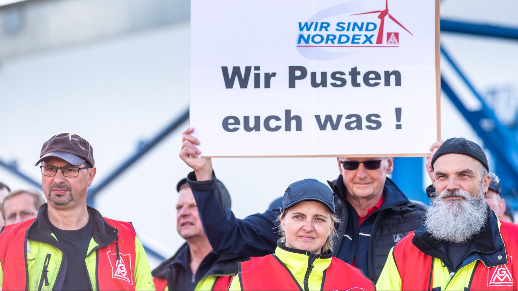 Hunderte Mitarbeiter folgen Warnstreik-Aufruf bei Nordex in Rostock