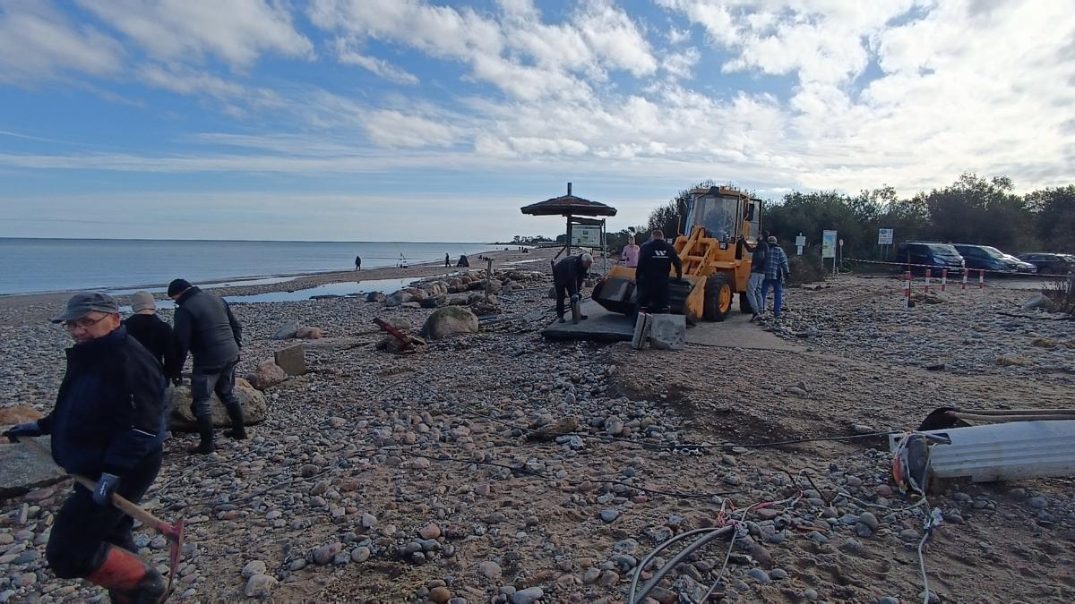 Sturmflut an Ostsee - Hohwachter Steilküste hat stark gelitten | SHZ