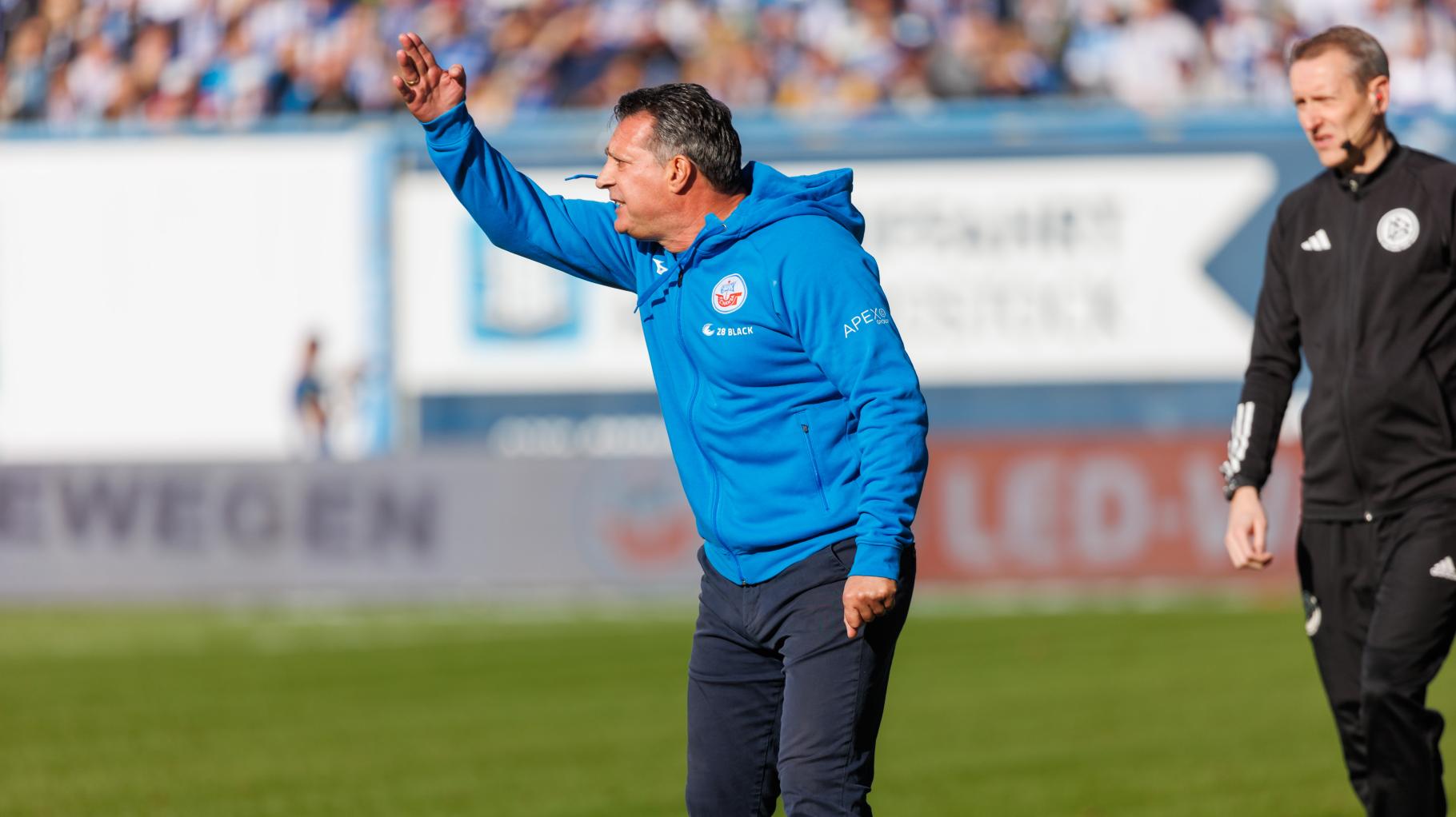 Hansa Rostock: Trainer Alois Schwartz ist enttäuscht und verärgert
