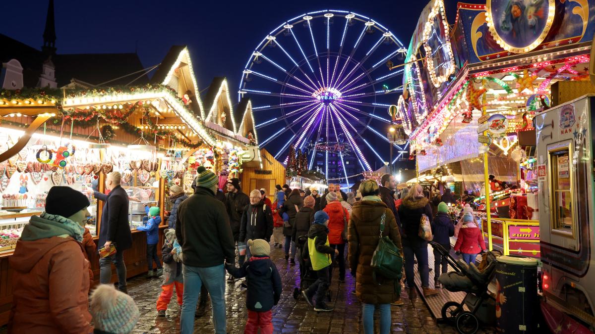 What program the Rostock Christmas market is offering this year?