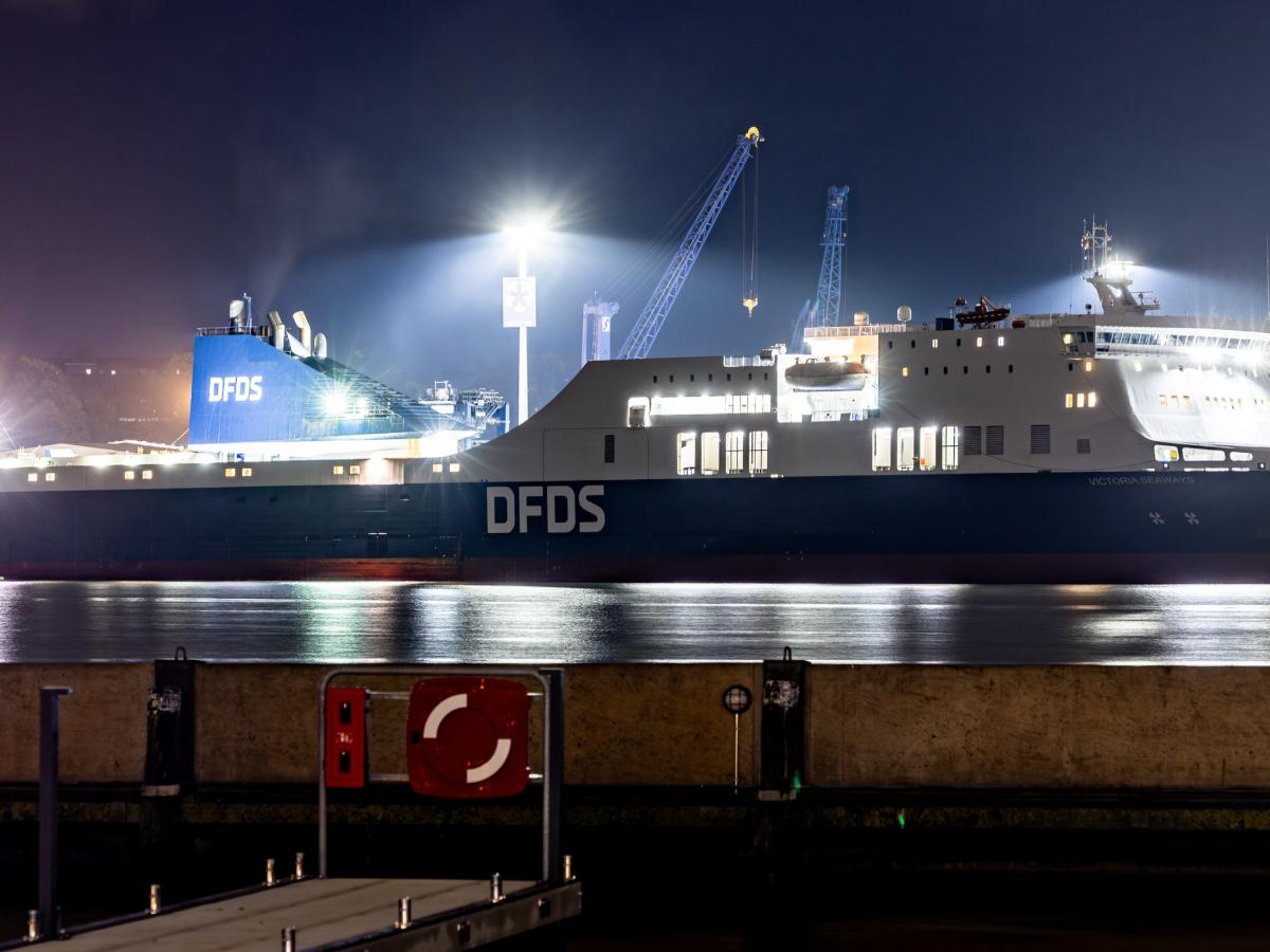 Ostsee vor Kiel Einsatz der Bundespolizei auf Litauen-Fähre „Victoria  Seaways“