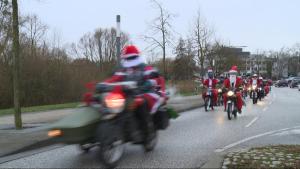 Christmas-Biker in Schwerin