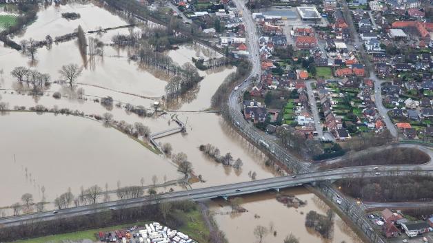 Wunderschöne Hochwasser Im Emsland Bild