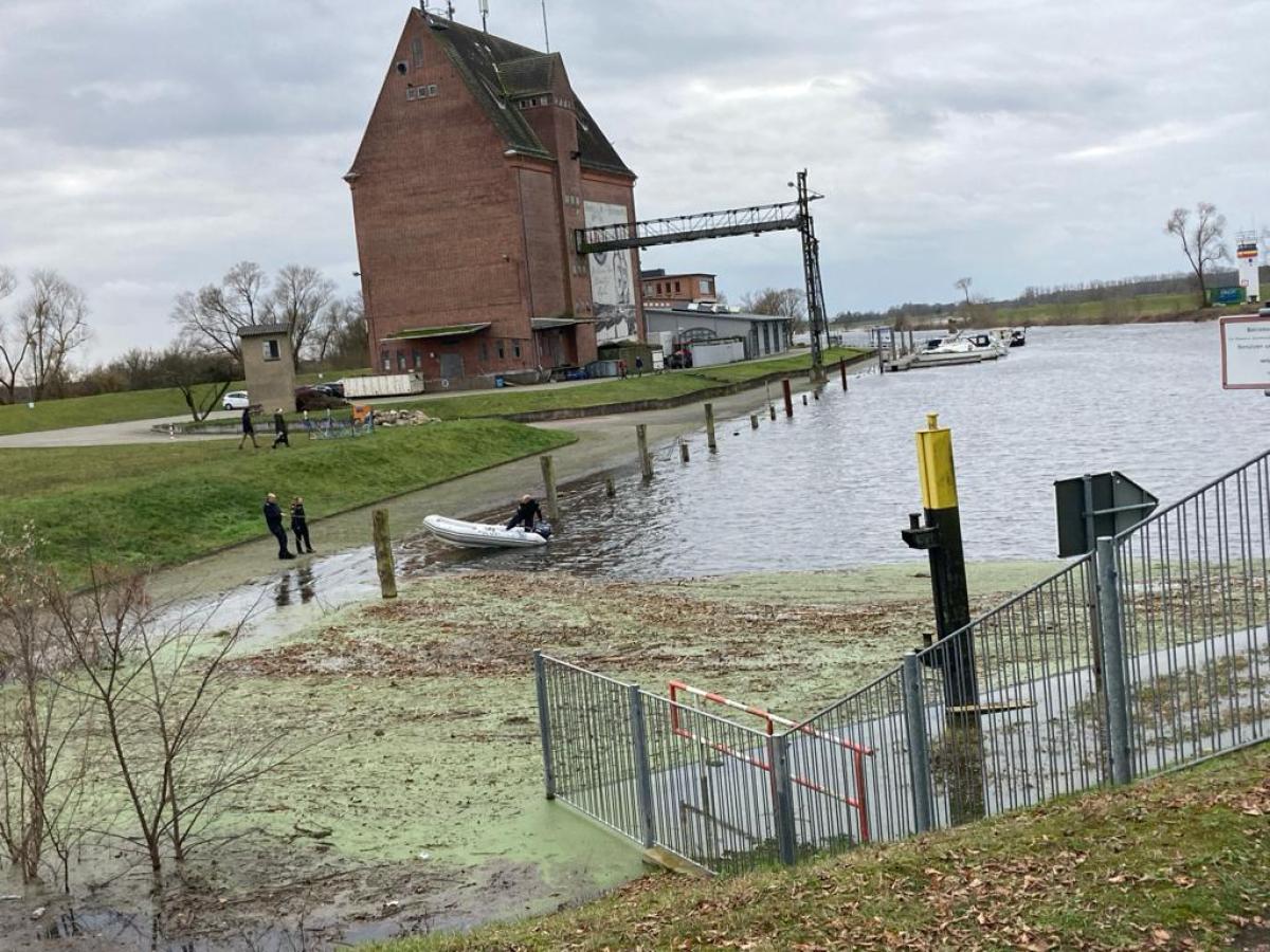 Hochwasser der Elbe bei Dömitz | SVZ