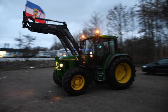 So demonstrieren die Landwirte in Eckernförde – eine Bildergalerie