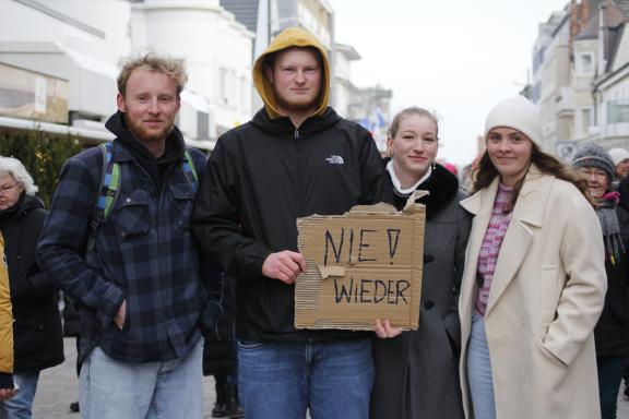 Nils Lammers (Mitte, 18), Sylt: „Ich bin heute hier, damit wir auch zukünftig weiter demonstrieren können.“